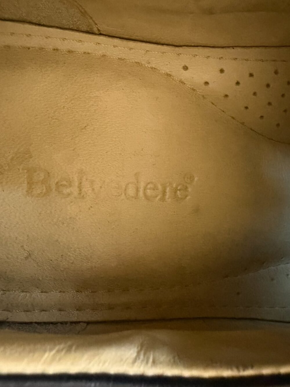 Studio Belvedere Duke Black Leather Cap Toe Oxfords Mens Dress Shoes Size 12 D - Picture 7 of 13